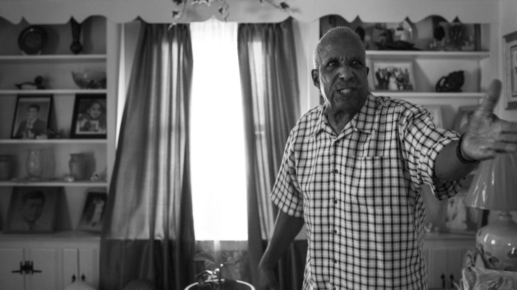 Arthur Woodsen, 74, becomes aggravated on the topic of civil rights in the living room of his home in Bardstown, KY. Woodsen grew up in the midst of the Civil Rights Movement in the 1950s and 1960s. "My race of people were looked at as not even being human," said Woodsen. "And that same segregation is still around today. God's blessed me to live seventy four years, and I've seen this country get worse instead of better."